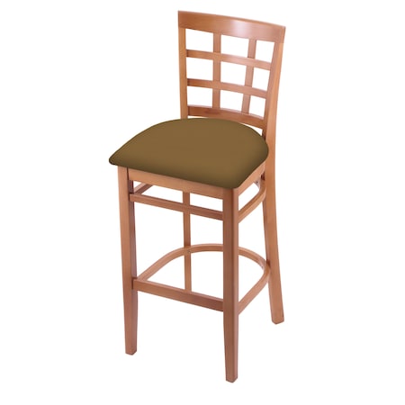 Holland Bar Stool Co 25" Counter Stool, Medium Finish, Canter Saddle Seat 313025Med012